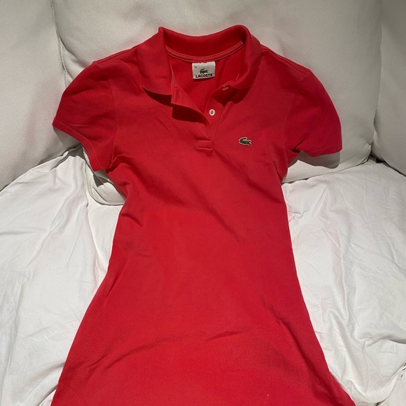 Lacoste Girls Pink Polo Dress, size 14 - Picture 2 of 8